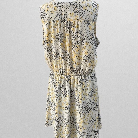 Maurices Cream Floral Sleeveless Midi Dress with Drawstring - Picture 3 of 3